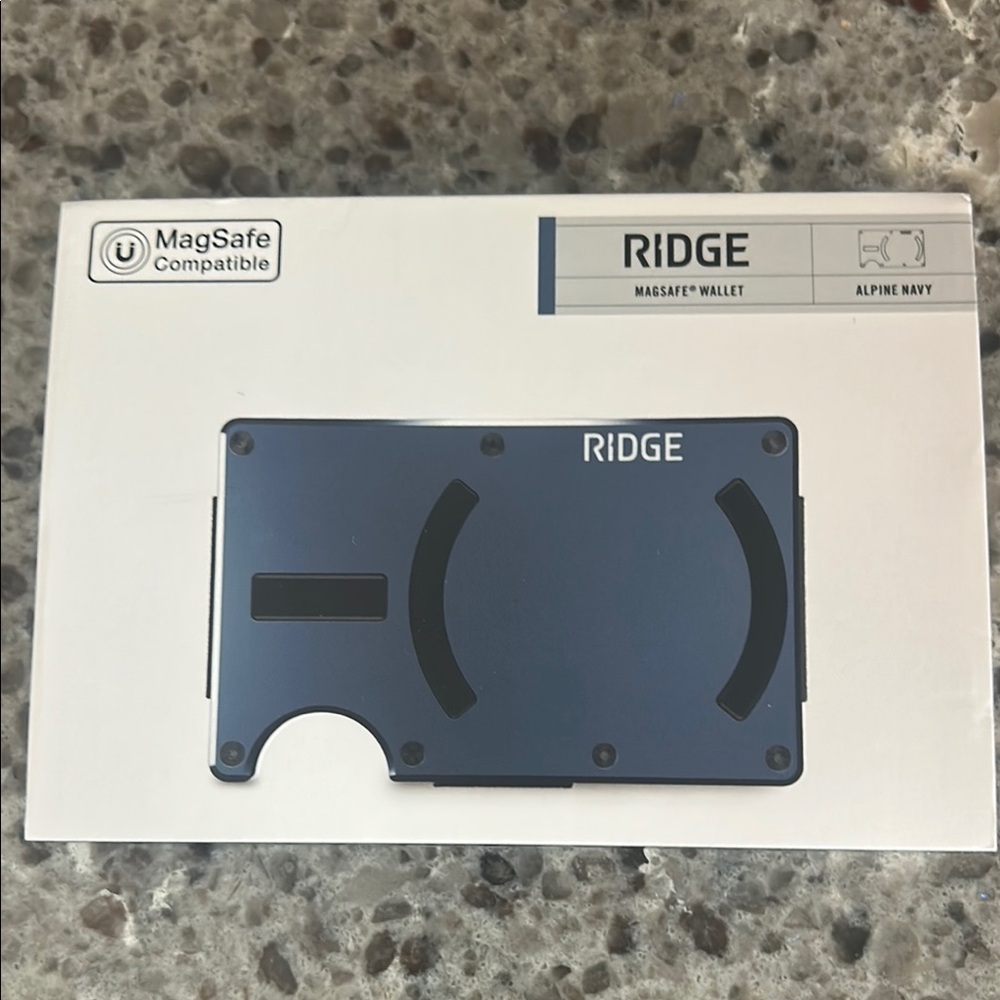 Ridge MagSafe Wallet, Alpine Navy, NIB